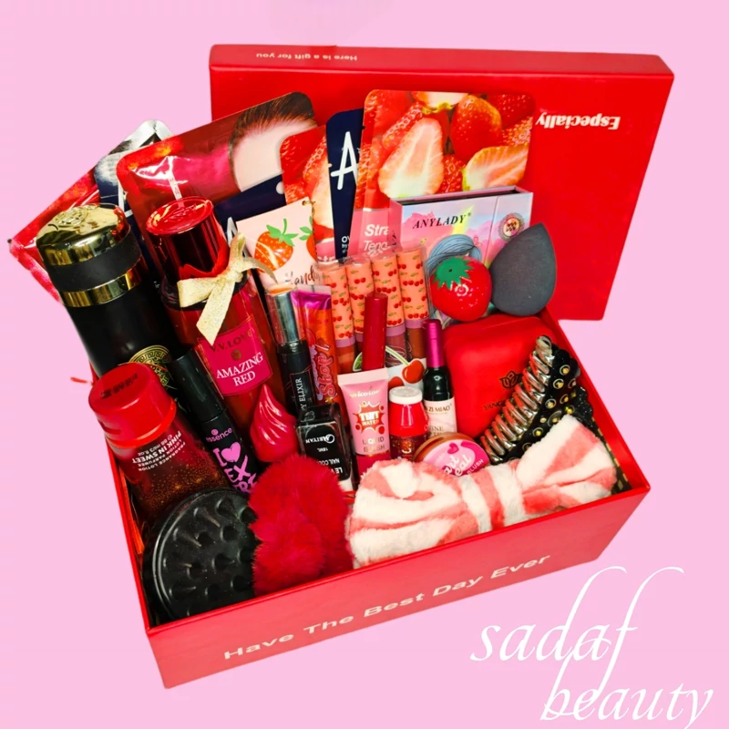 لوازم آرایشی قرمز-مشکی کد099