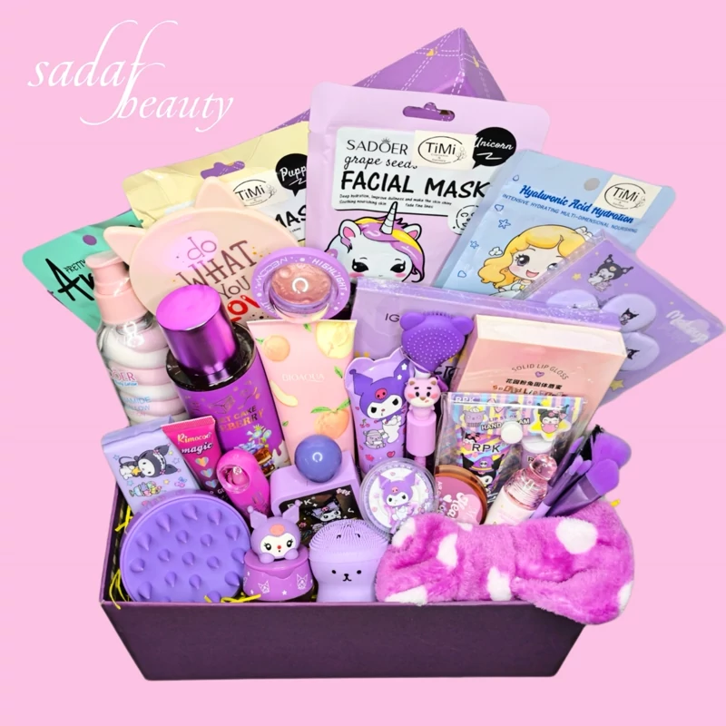 پک  لوازم آرایشی بنفش کد046